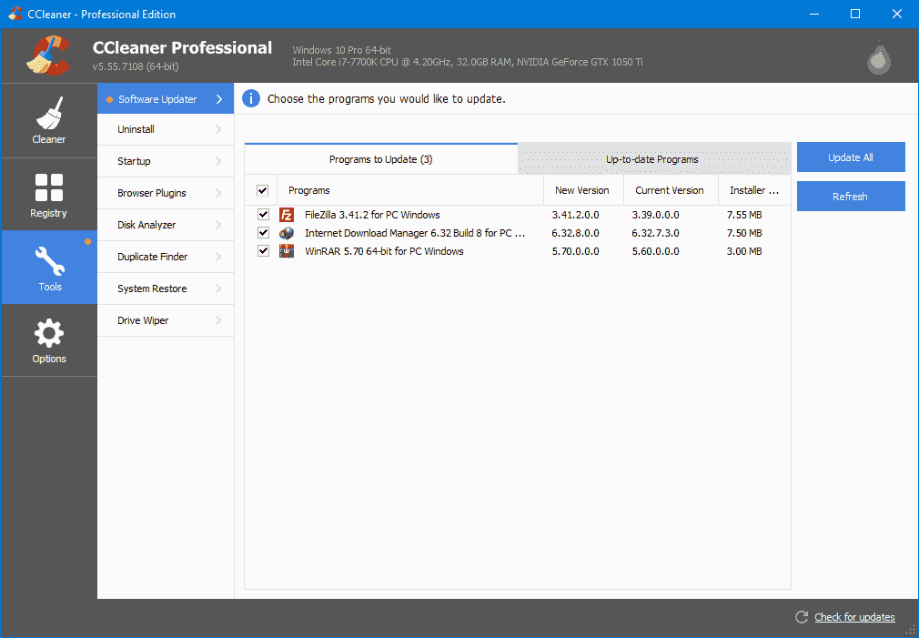 CCleaner Tools