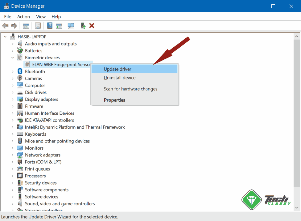 Update Fingerprint Driver