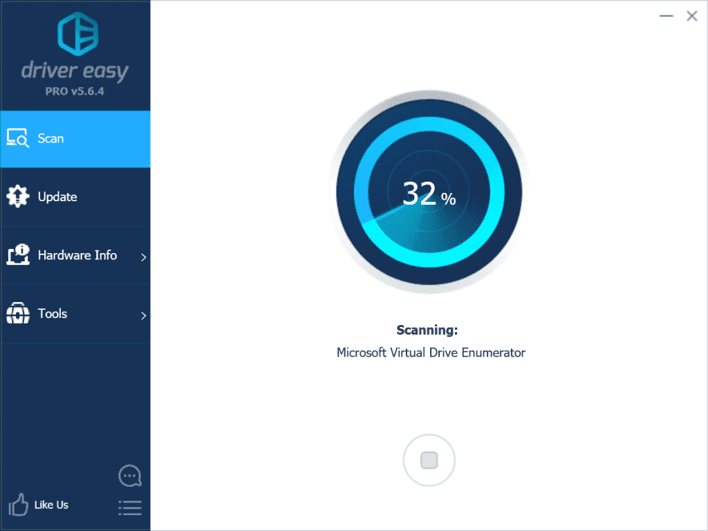 Driver Easy scanning
