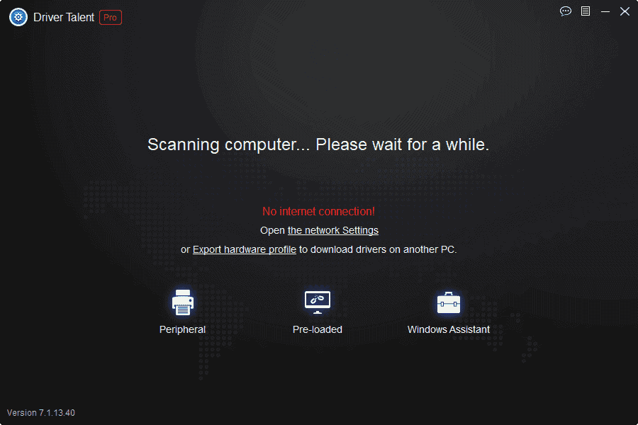 driver talent export hardware profile