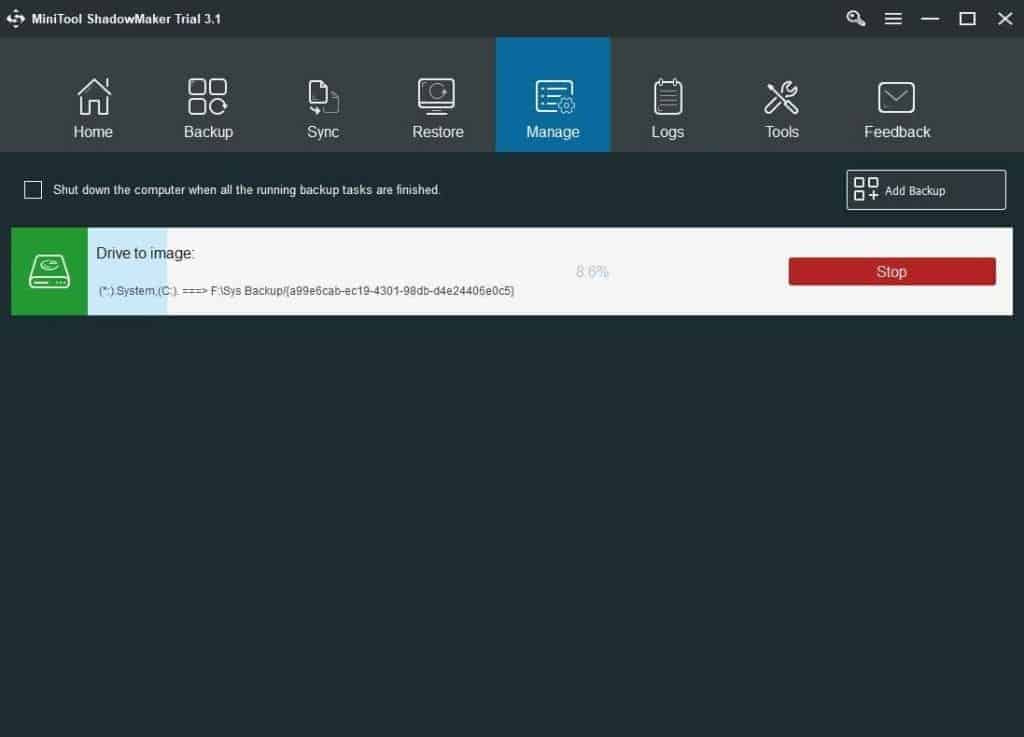 Minitool ShadowMaker Screenshot 4