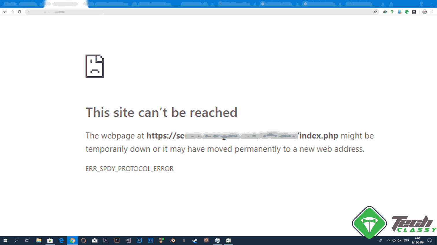 ERR_SPDY_PROTOCOL_ERROR on Google Chrome