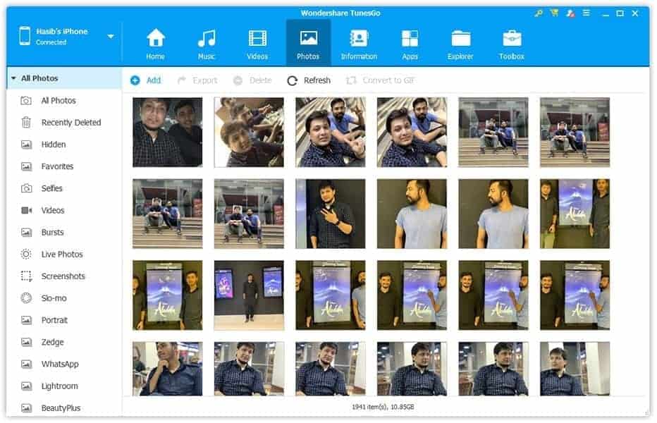 Wondershare TunesGo Photo Manager