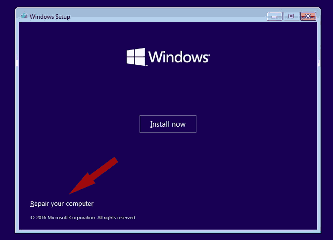 Windows 10 Repair Your Computer Using Bootable Media