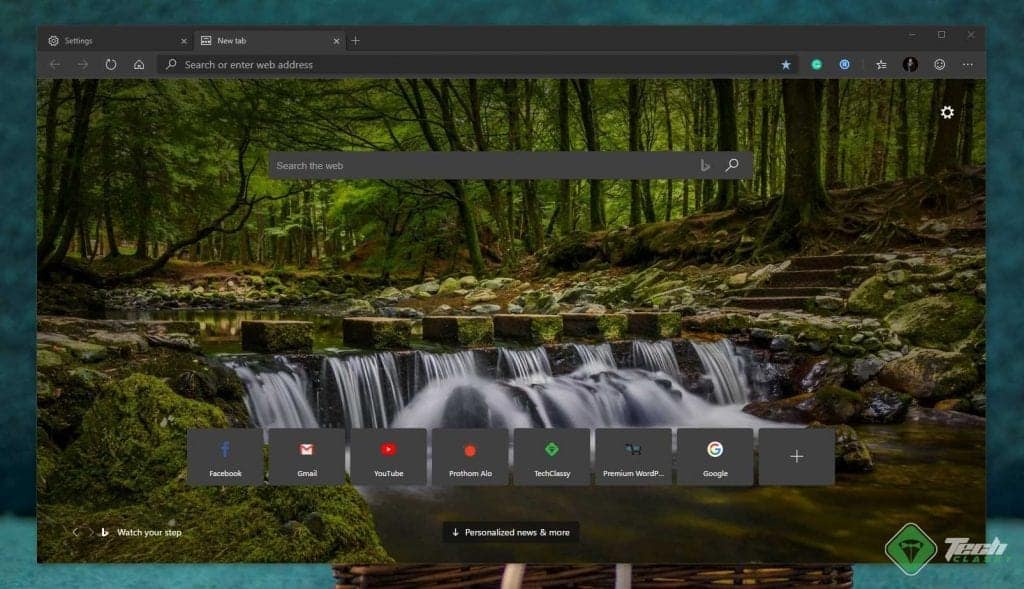 Chromium Based Microsoft Edge Screenshot