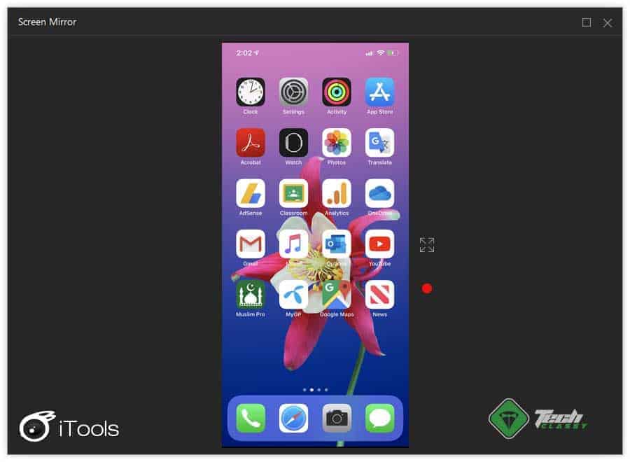 iPhone Screen Mirroring to Desktop