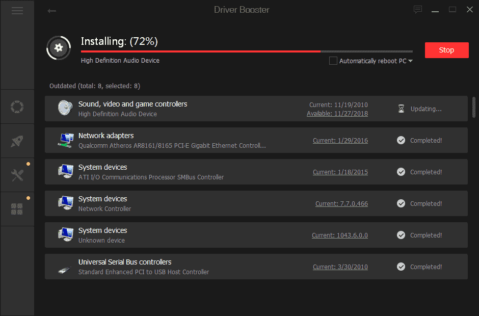 Updating Drivers in DB7