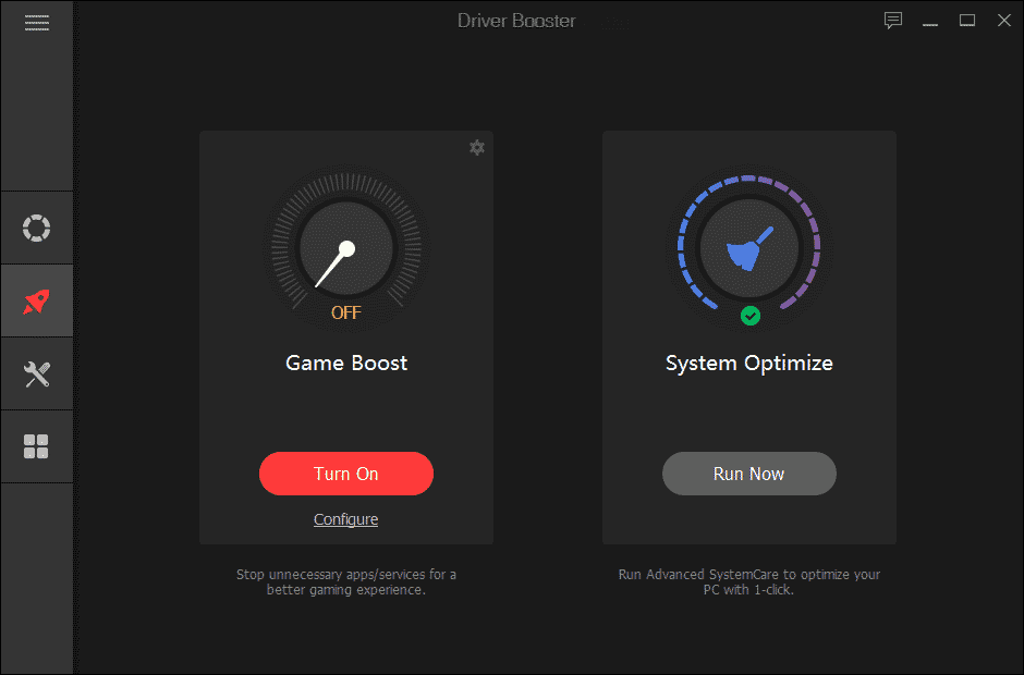 Game Booster in Driver Booster 7 Pro