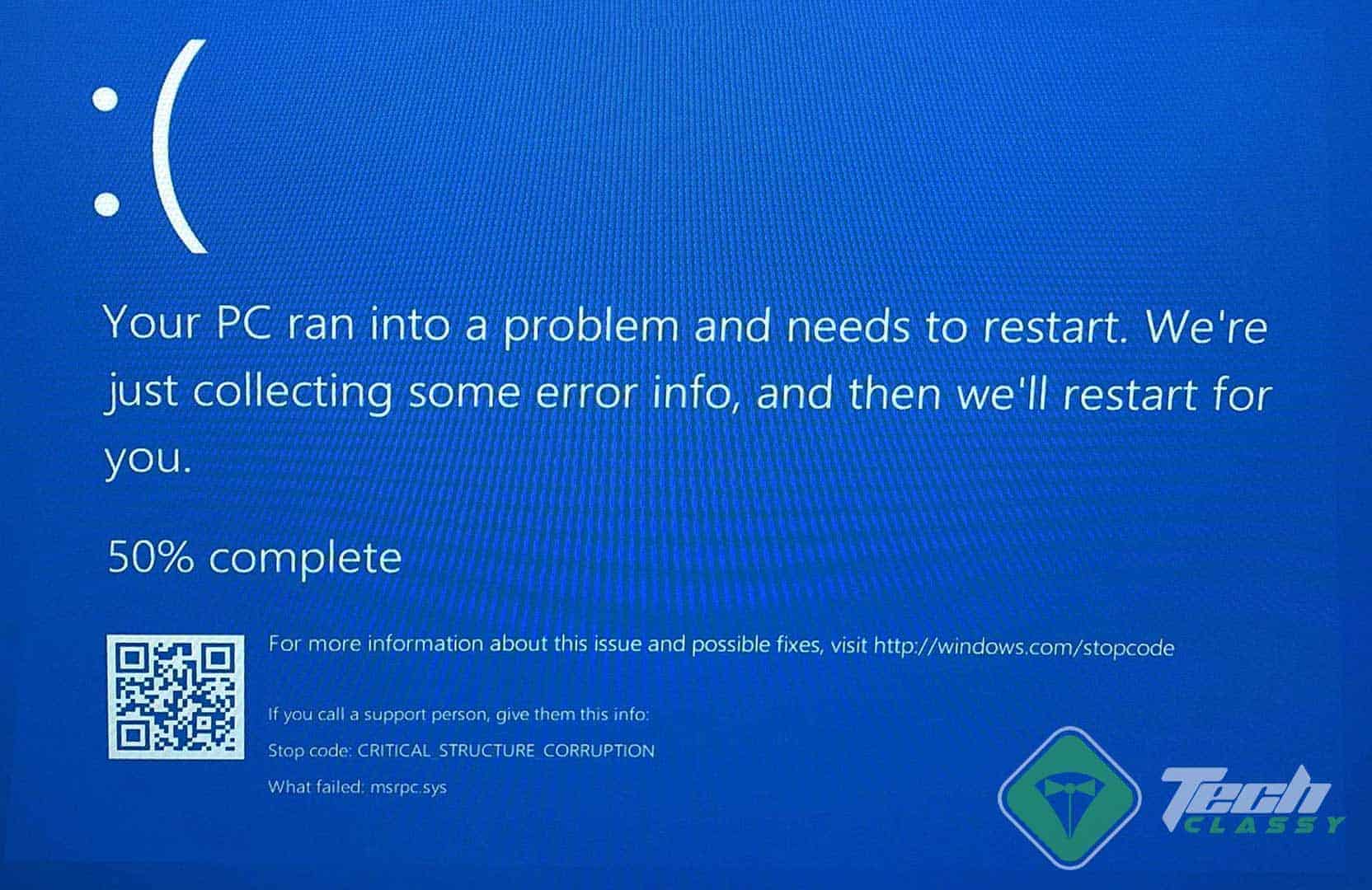Critical Structure Corruption Screenshot