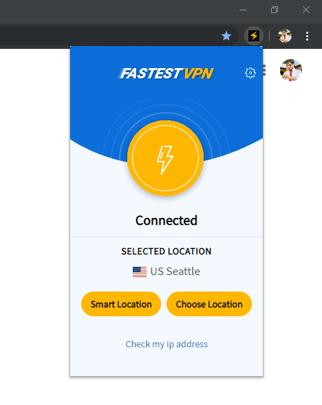 FastestVPN Chrome Extension