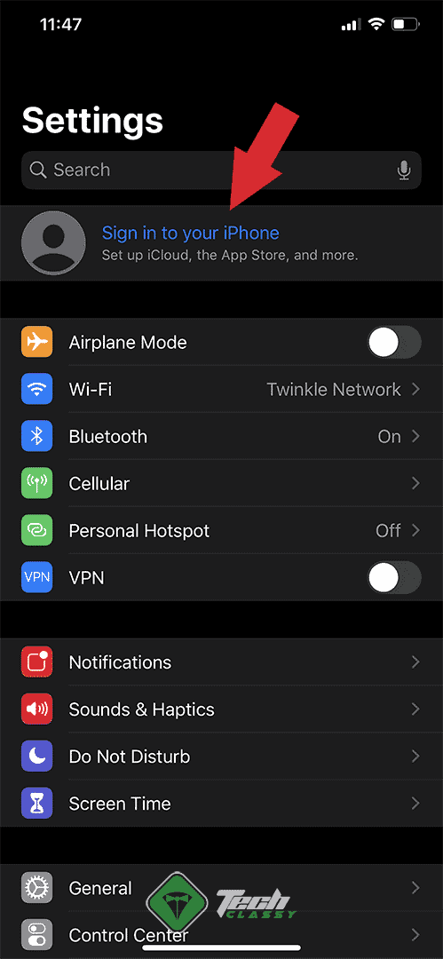 Sign In Apple ID iPhone