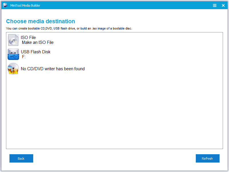 MiniTool Media Builder Screenshot