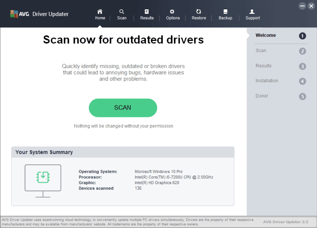 AVG Driver Updater Screenshot 1