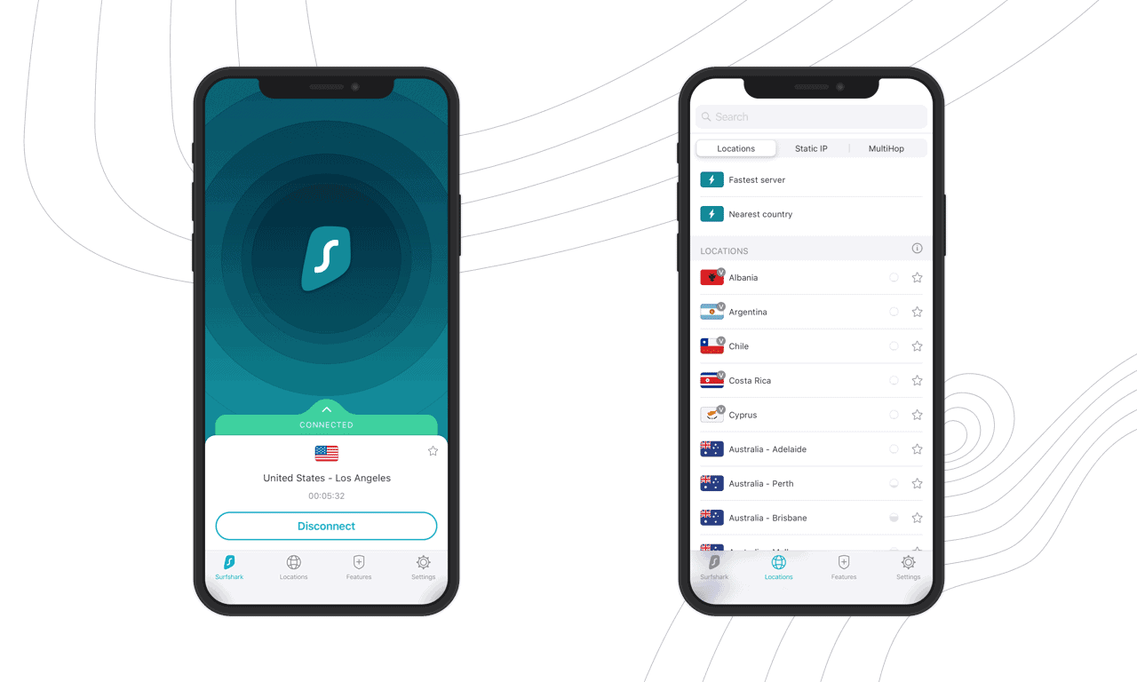 Surfshark VPN iOS iPhone App