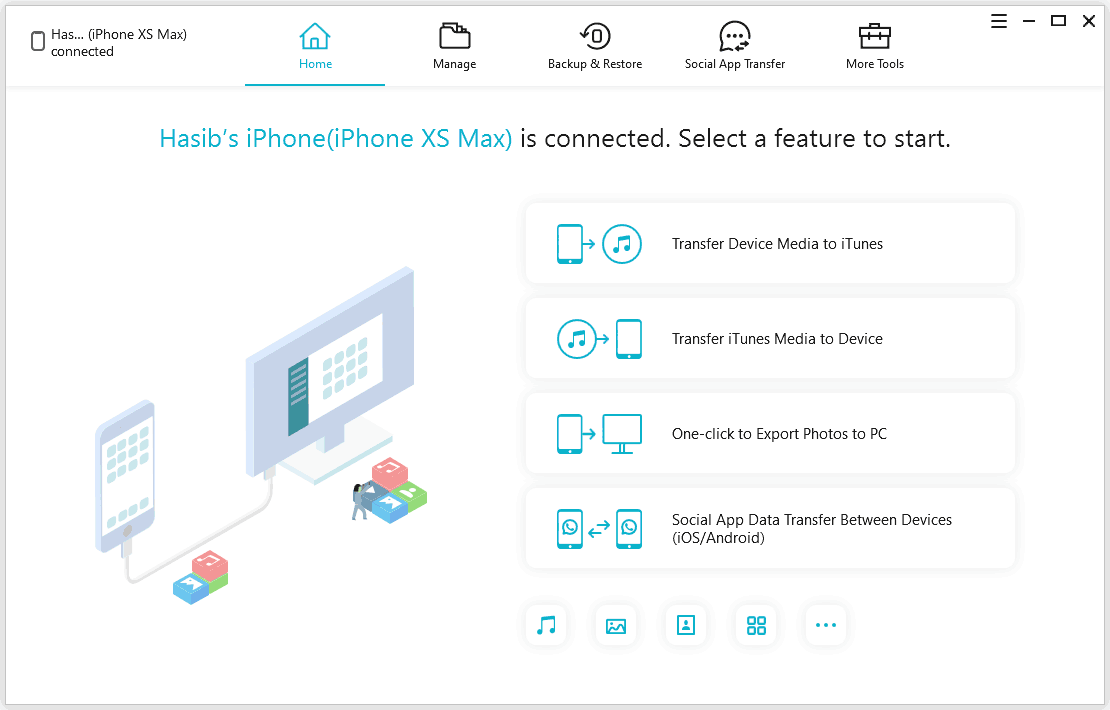 TenorShare iCareFone Interface