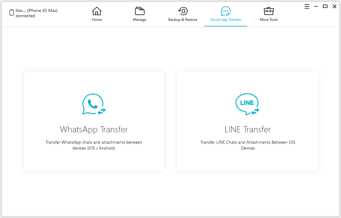 Social App Data Transfer iCareFone