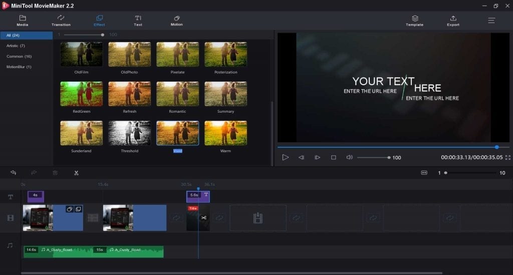 MiniTool Movie Maker Screenshot 1