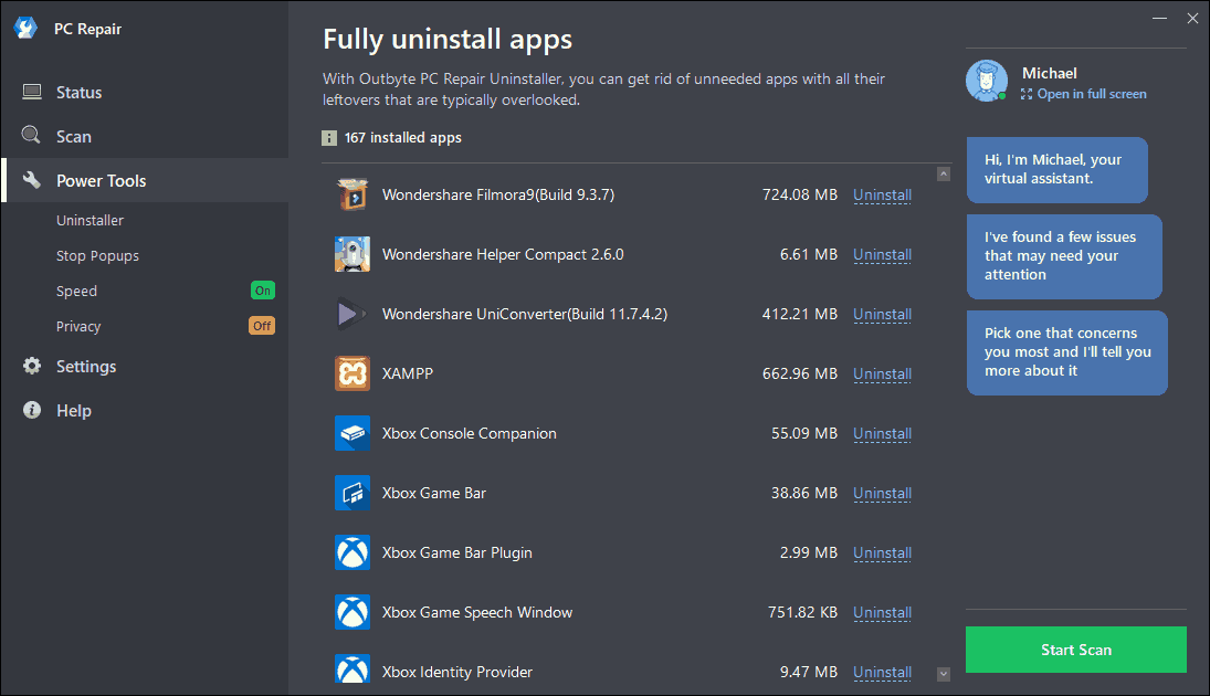 Outbyte PC Repair Uninstaller Tool