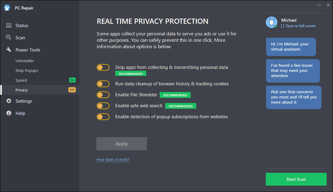 Realtime Protection Outbyte PC Repair
