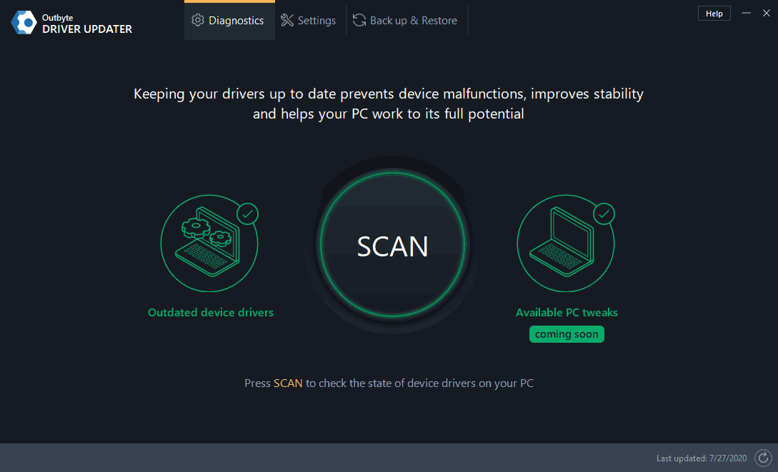 Outbyte Driver Updater Screenshot 1
