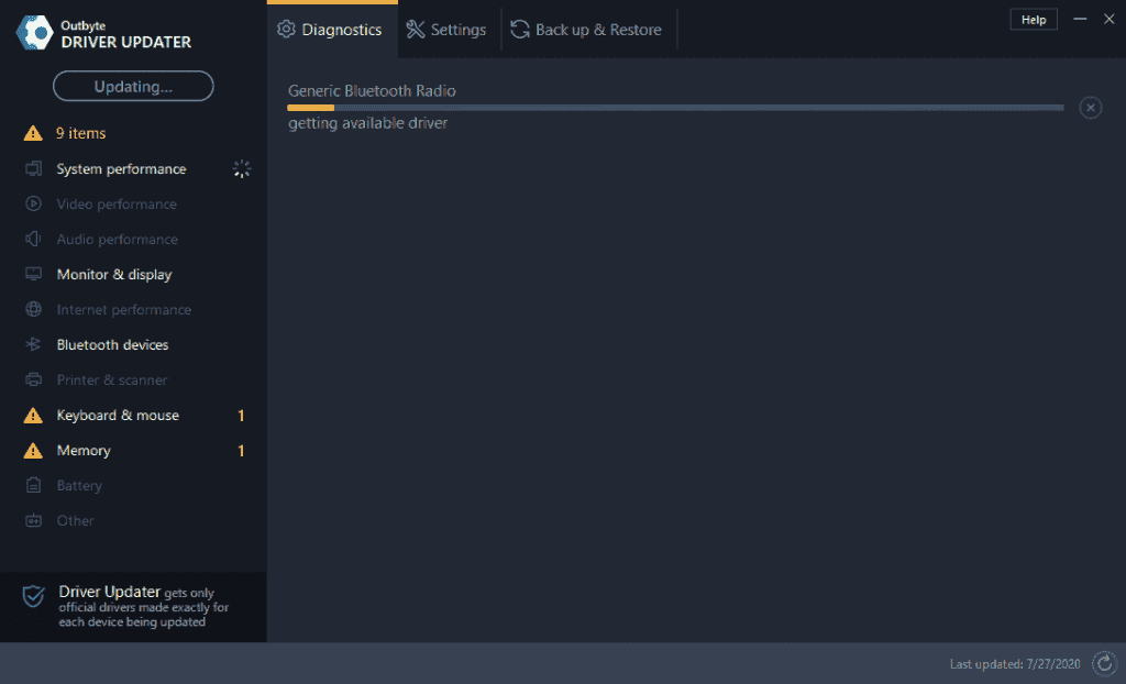 Outbyte Driver Updater Screenshot 3
