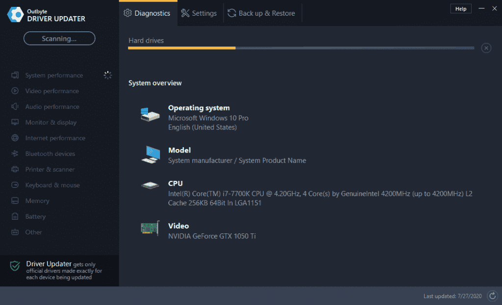 Outbyte Driver Updater Screenshot 4