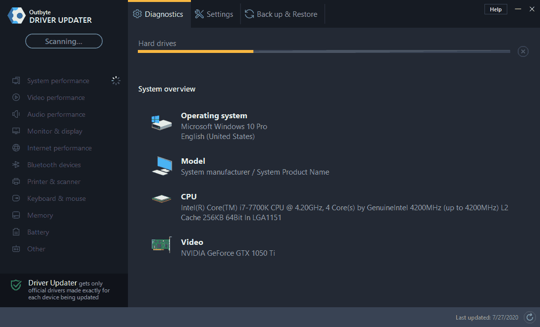 Outbyte Driver Updater Screenshot 4