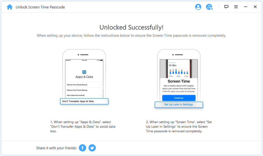 iMyFone LockWiper Unlocked Passcode Successfully from an iPhone