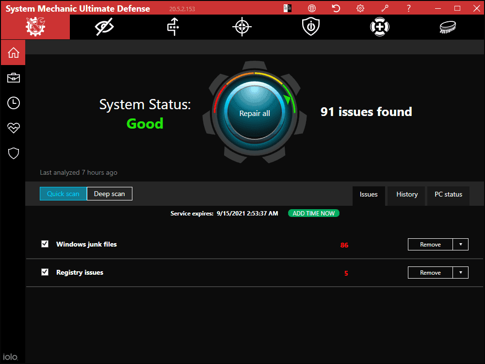 System Mechanic Ultimate Defense Screenshot 1