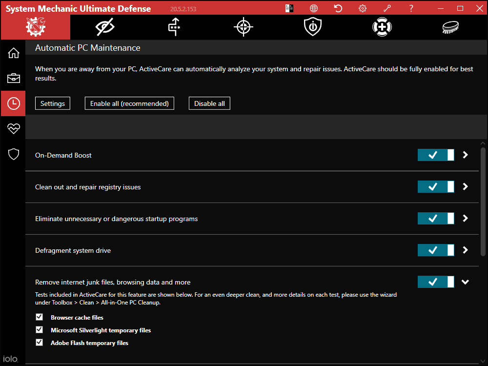 Repair PC Problems using System Mechanic Ultimate Defense