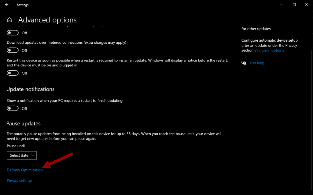 Clicking On Delivery Optimization