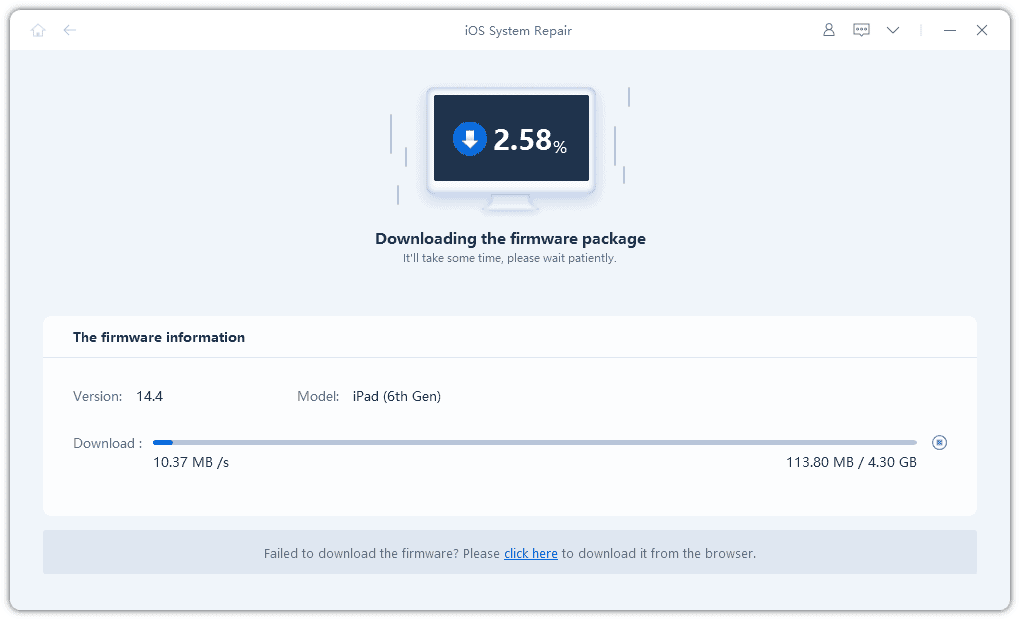 tenorshare reiboot downloading firmware