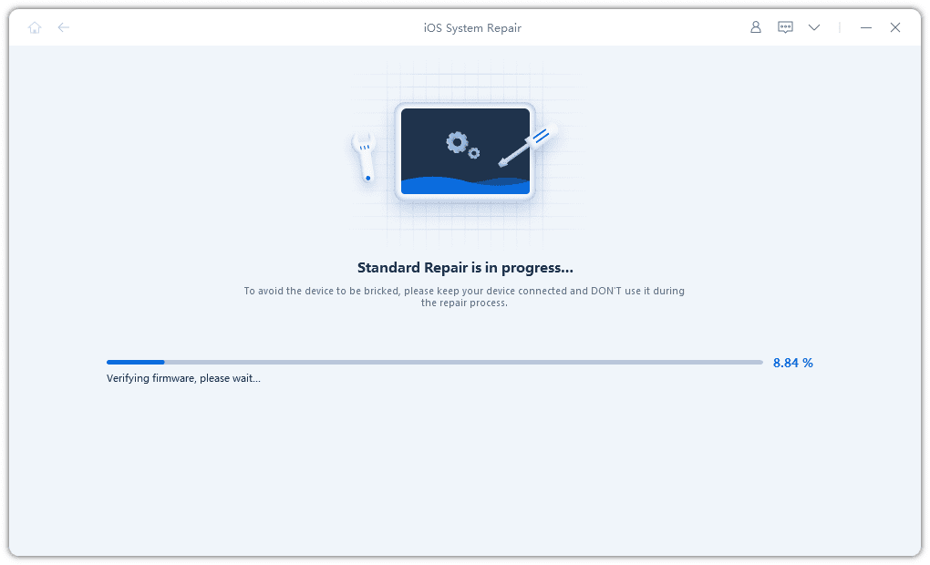 tenorshare reiboot standard repair applying