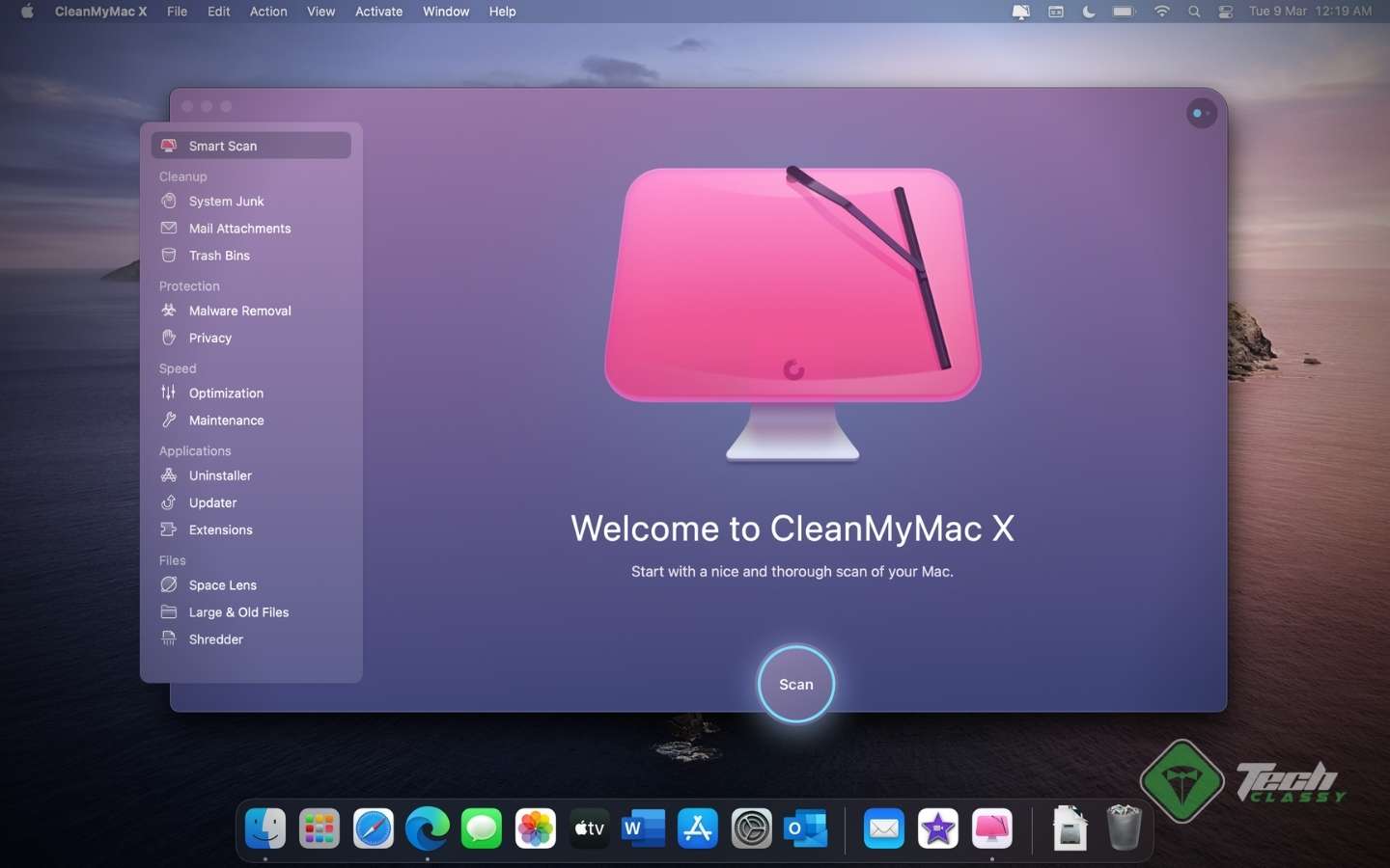cleanmymac x welcome screenshot