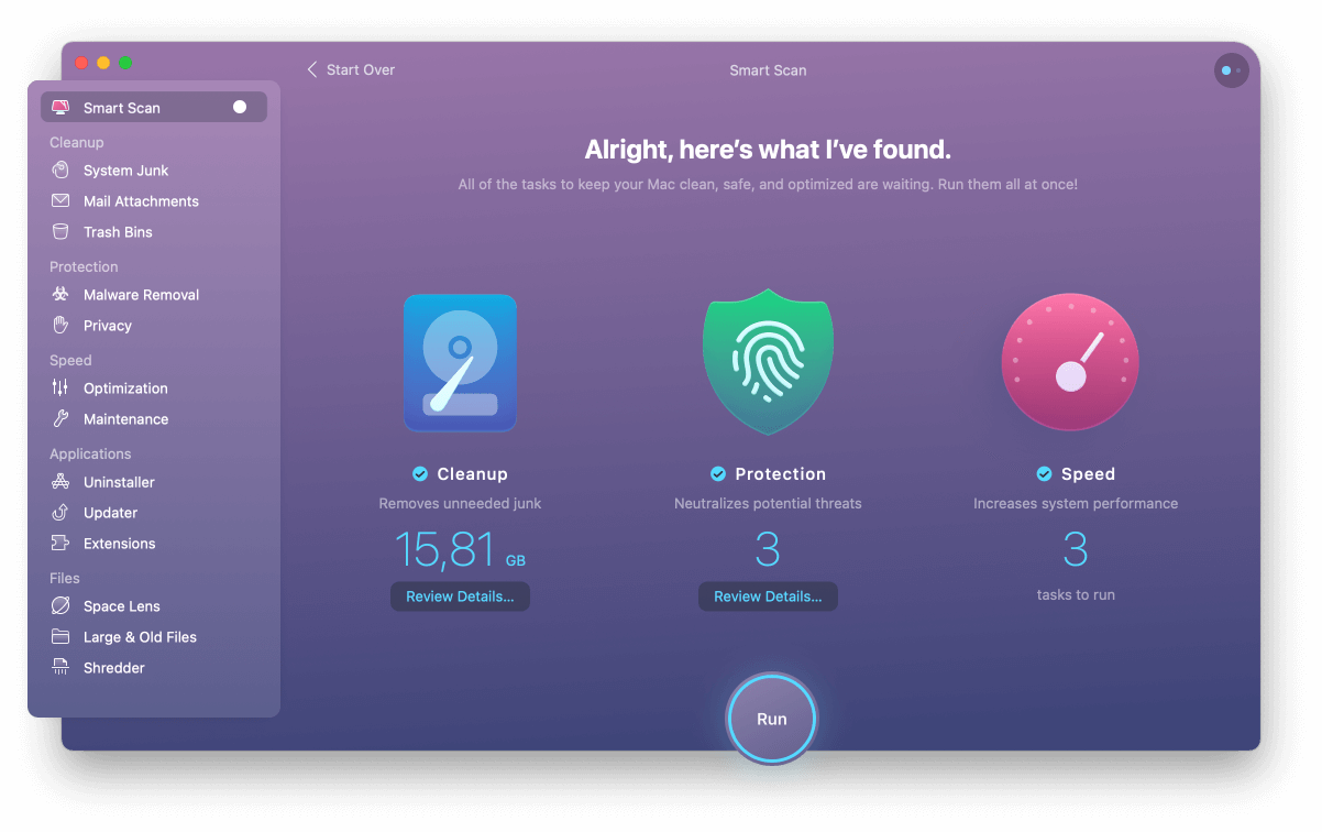 cleanmymac x smart scan completed