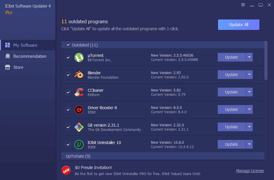 IObit Software Updater Screenshot 1