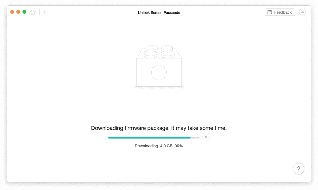 Downloading firmware package 90% complete AnyUnlock