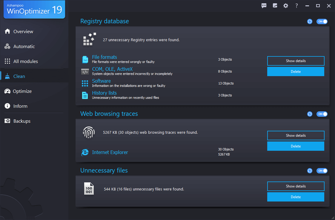 scr ashampoo winoptimizer 19 clean