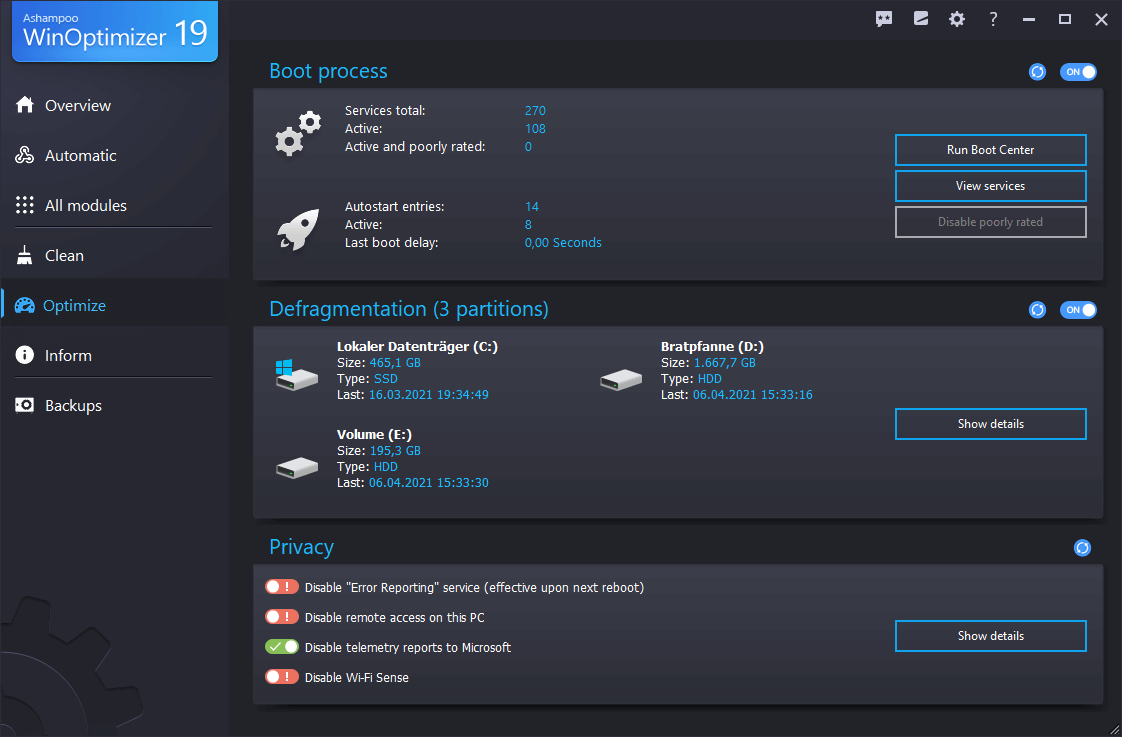 scr ashampoo winoptimizer 19 optimize