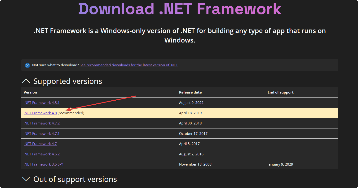 download .net framework