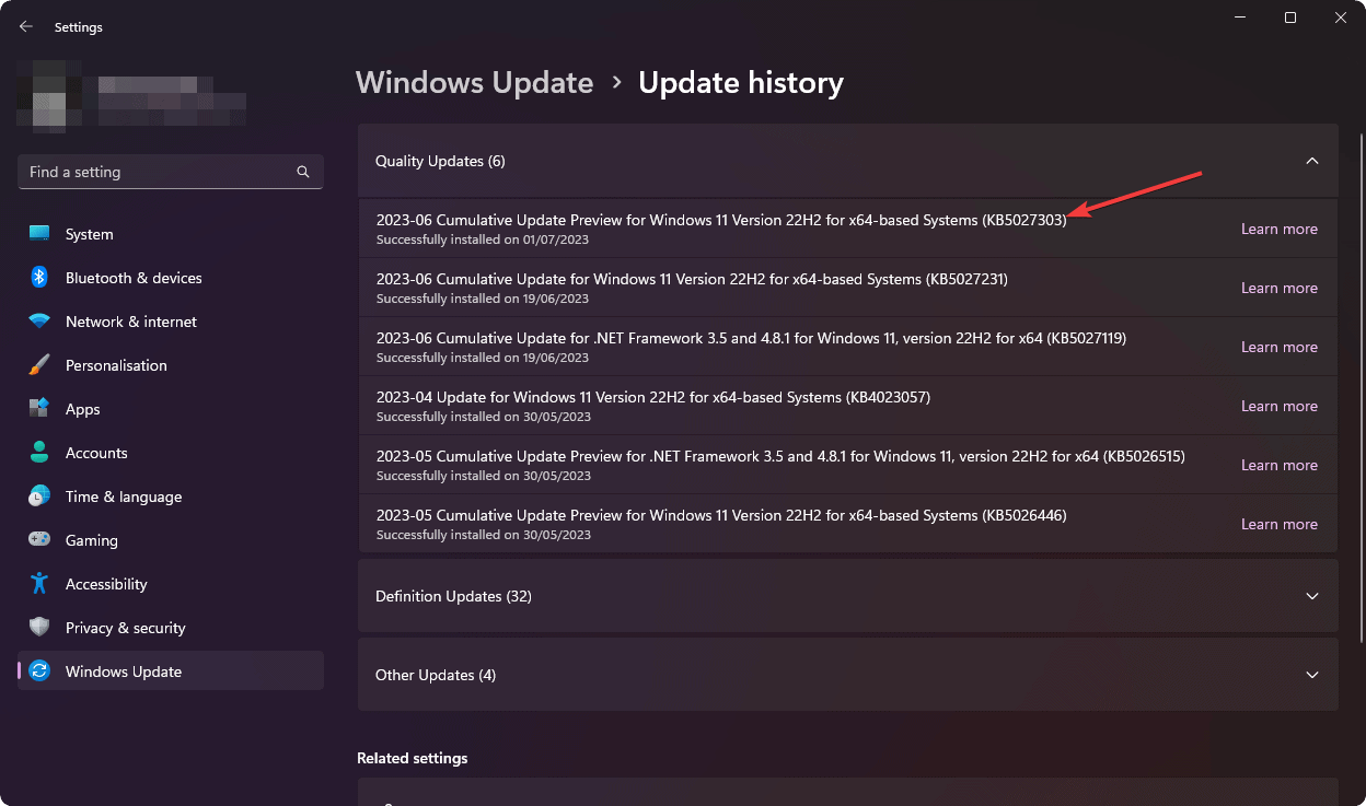 update kb number windows 11